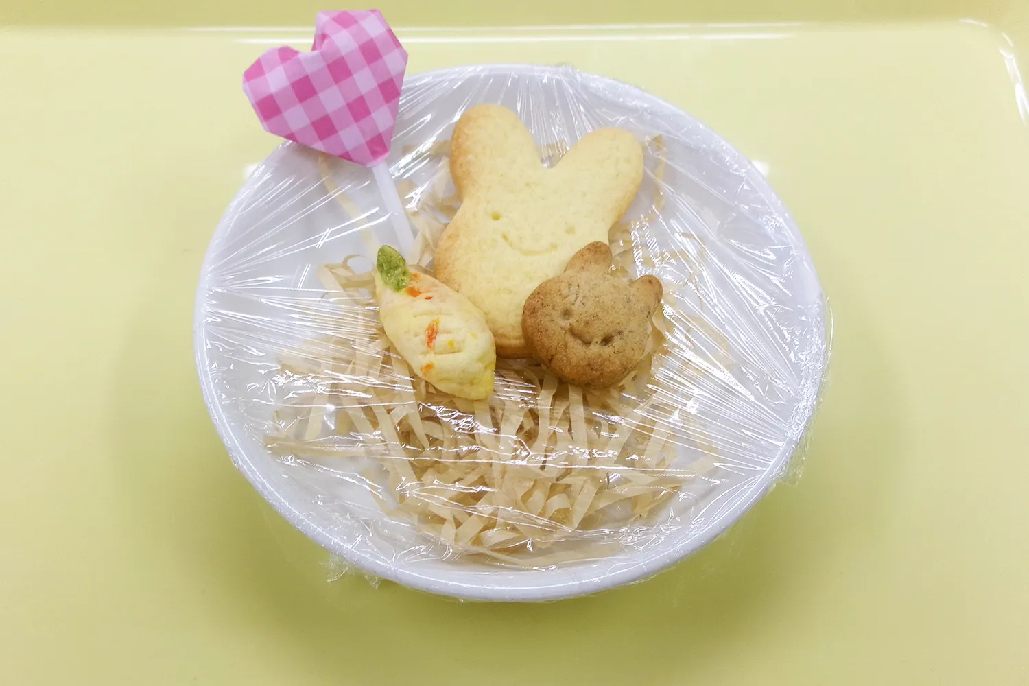 作品展1歳　うさぎクッキー