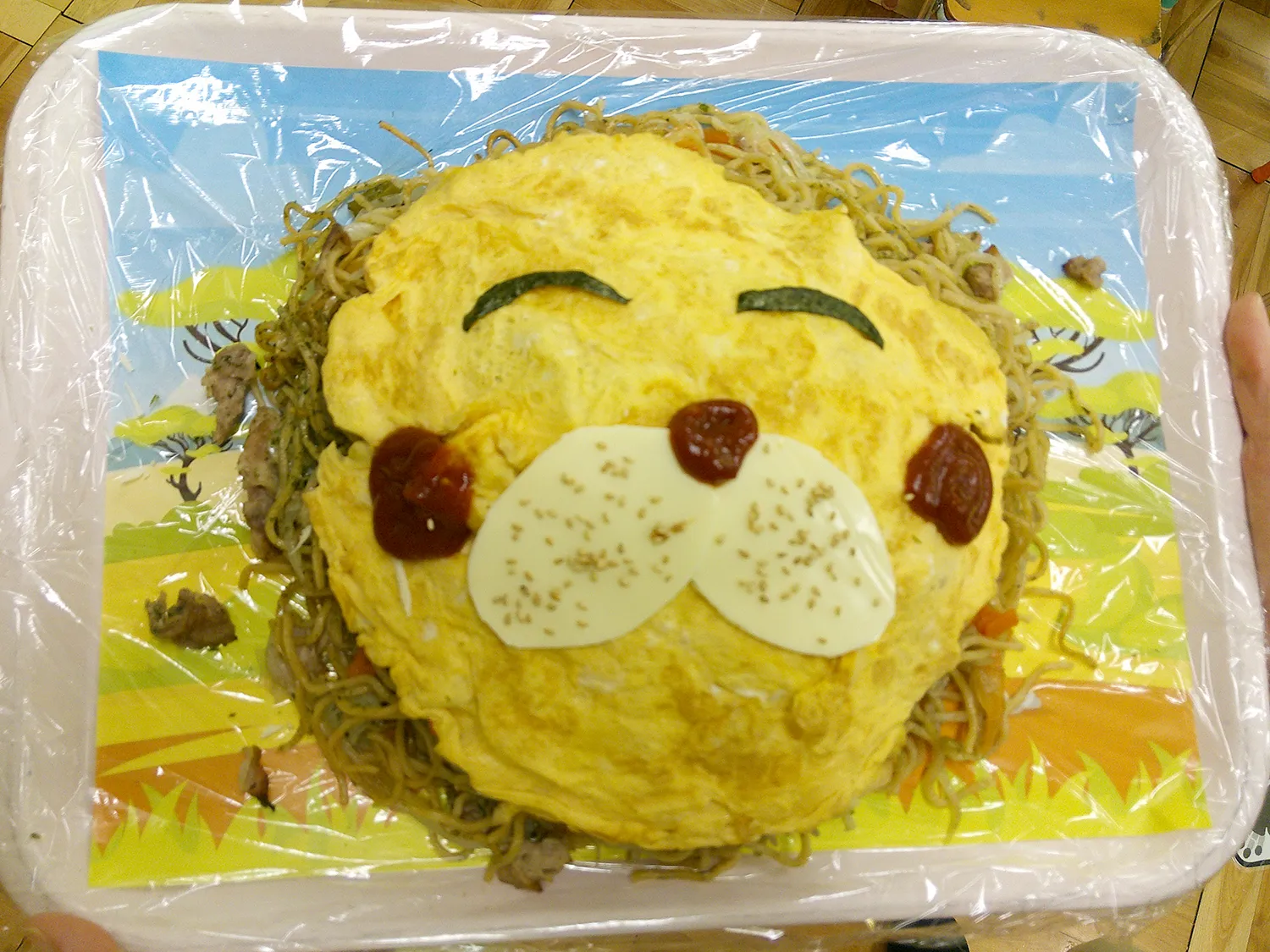 作品展_5才ライオンやきそば